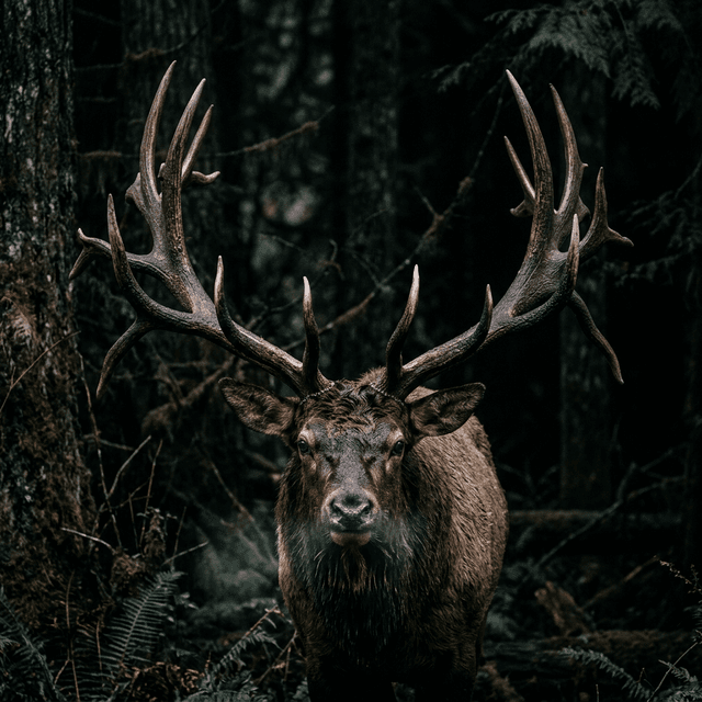 Trophy Rocky Mountain bull elk at Dunhams High Caliber Ranch